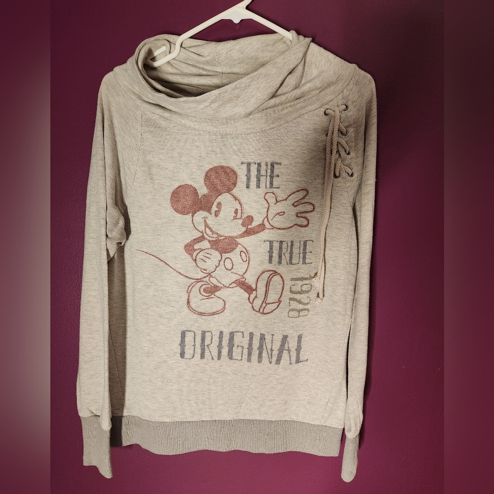 Disney The True Original Mickey Mouse Lightweight Sweatshirt, Size M
